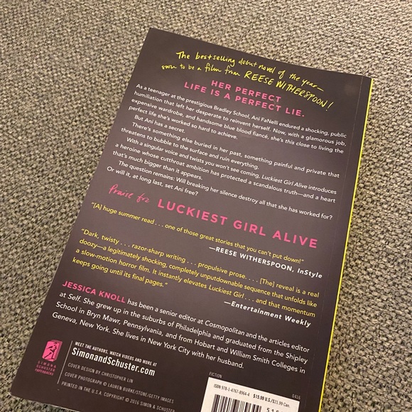 Luckiest Girl Alive by Jessica Knoll - Picture 4 of 4